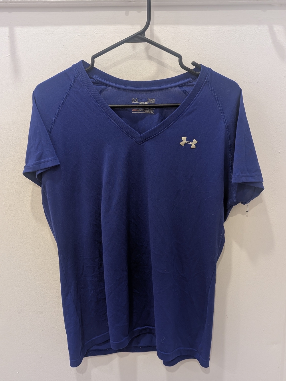 Under Armour Royal Blue V-Neck Short Sleeve Performance Tee